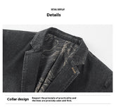 Весенне-осенняя джинсовая куртка для бизнеса и отдыха